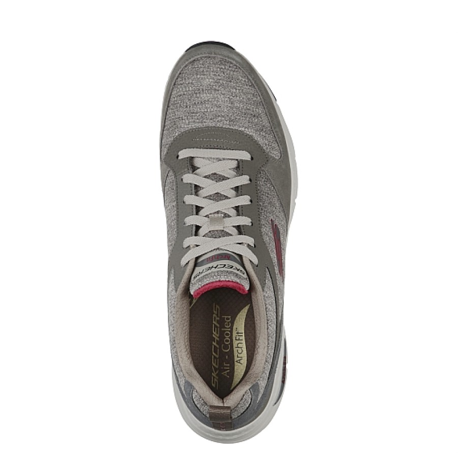 Hombre SKECHERS | Taupe Deportivo Hombre Skechers Arch-Fit