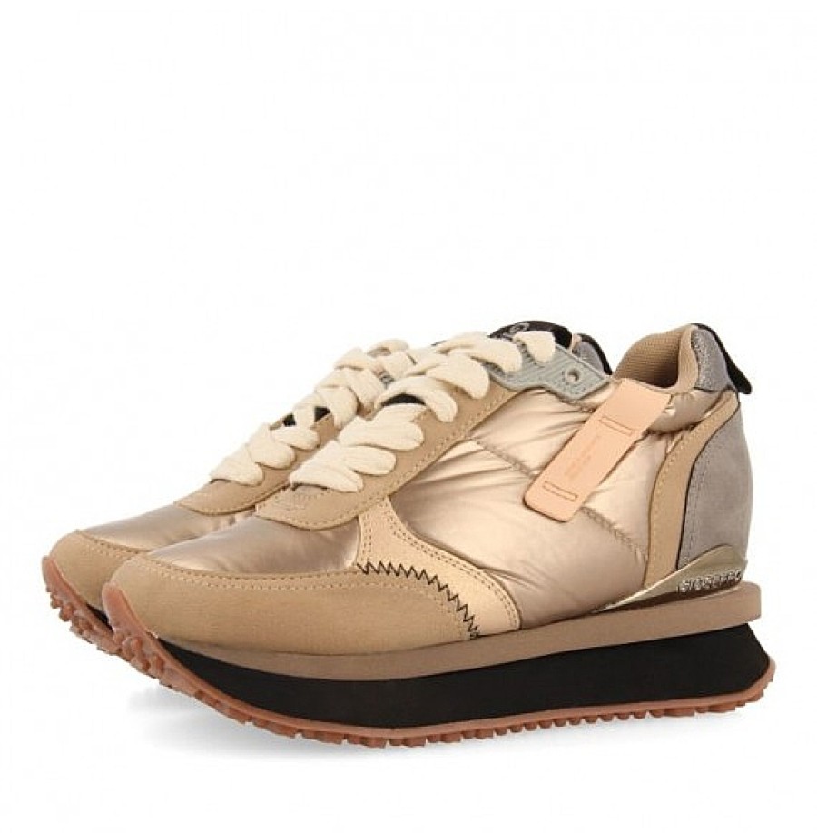 Mujer GIOSEPPO | Sneakers Oro Cuna Interna Anif Gioseppo