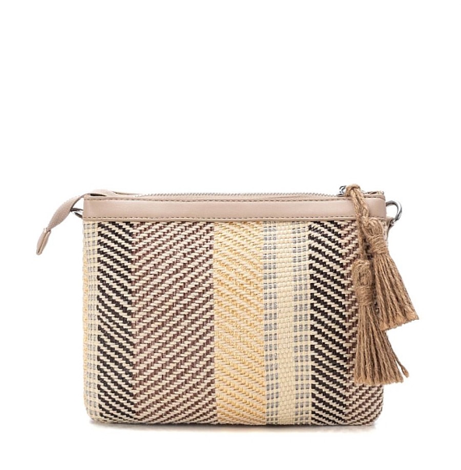 Bolsos XTI Footwear | Bolso De Mano Rafia Multicolor Con Bandolera