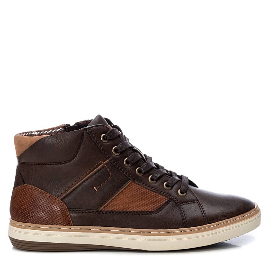 Hombre REFRESH SHOES | Bota Baja Sport Cordones Combi Marron