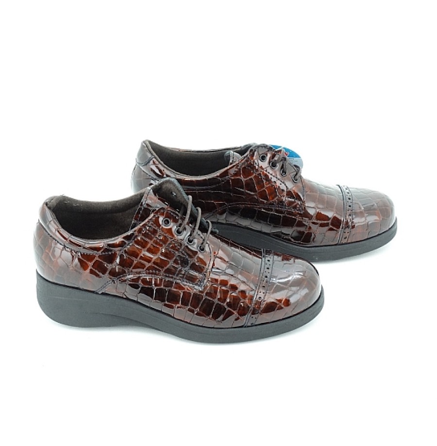 Mujer BARTY | Zapato Charol Coco Confort Con Cordones