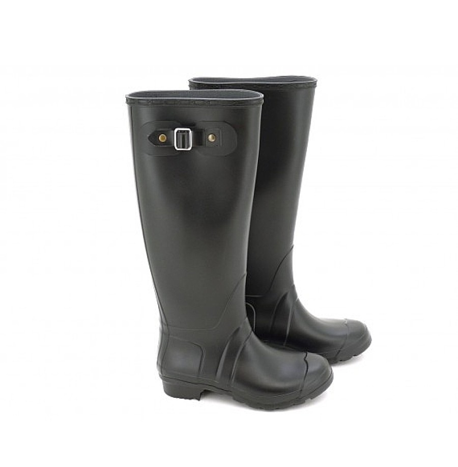 Mujer G&G FOOTWEAR | Bota De Agua Negro Mate Hebilla