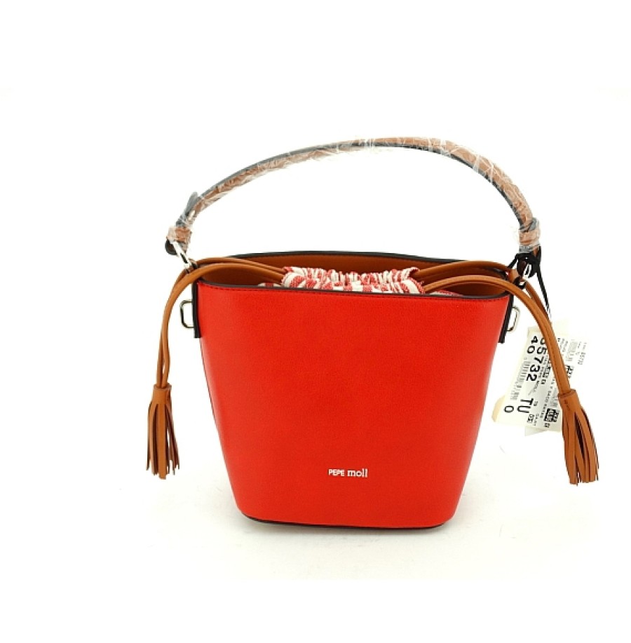 Bolsos PEPE MOLL | Bolso Cubo Saco Rayas Combinado