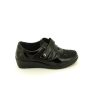 Mujer D'ANGELA | Zapato Cuna Velcros Negro Combi Charol