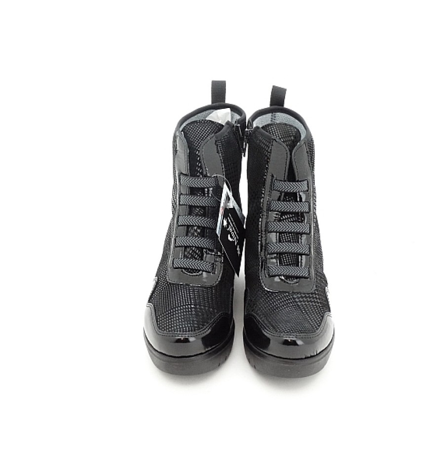 Mujer NIVAL | Negro Botin Cuna Impermeable Waterproof Elasticos Nival