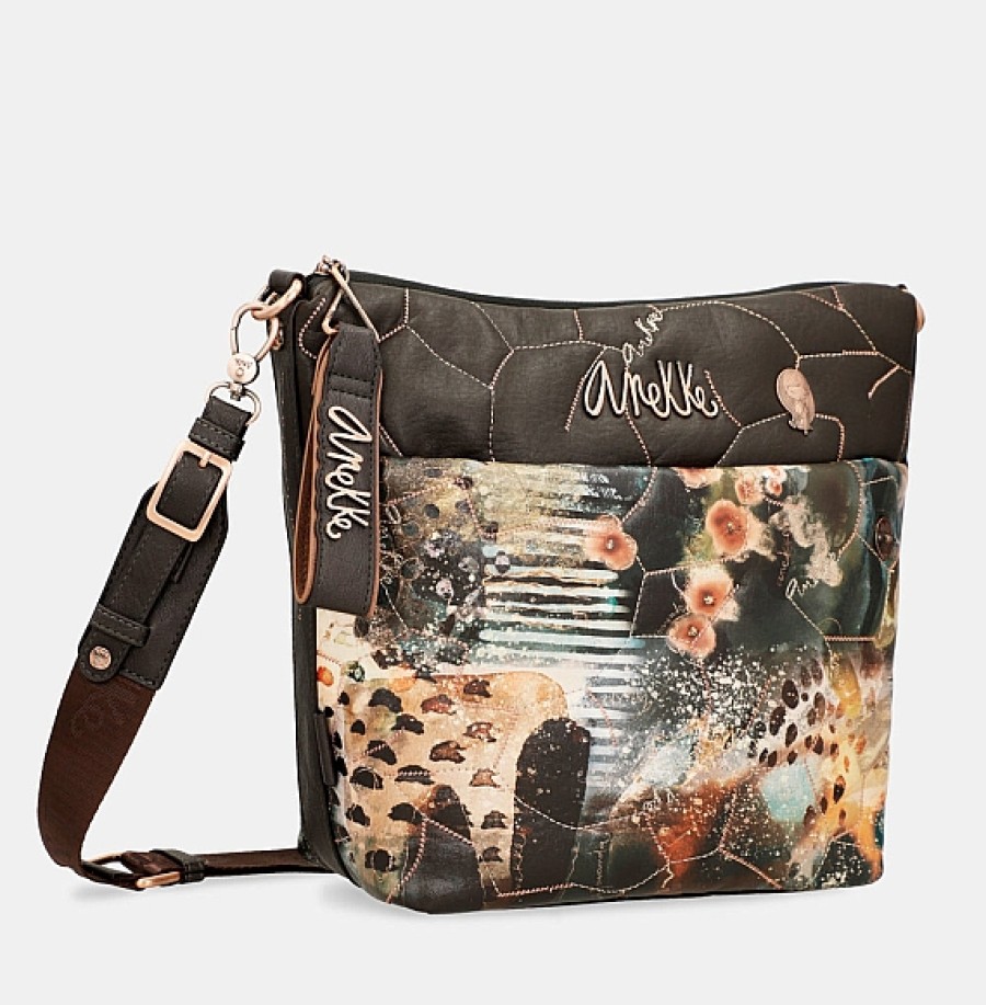 Bolsos ANEKKE | Marron Estampada Bandolera Anekke Padded