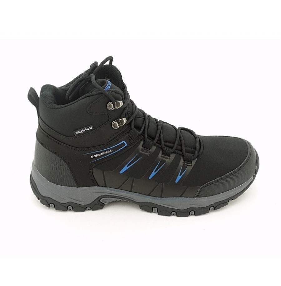 Hombre NICOBOCO | Waterproof Trekking Bota Negra Ganchos