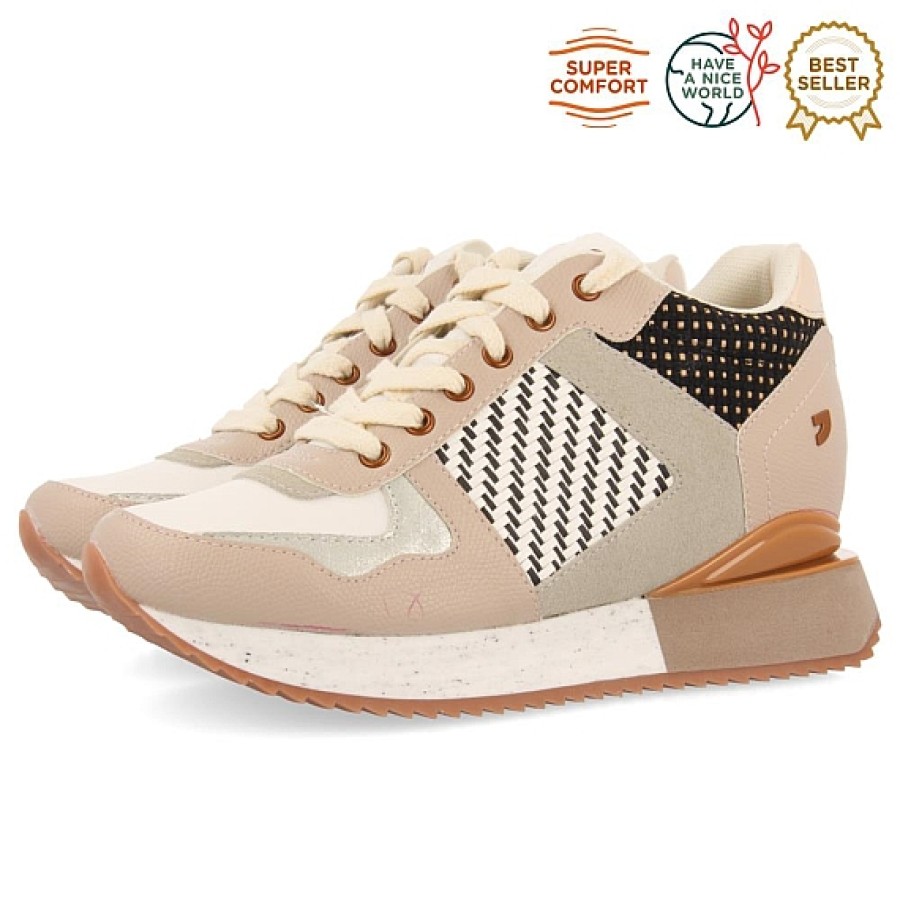 Mujer GIOSEPPO | Sneaker Nude Multicolor Larosa Gioseppo