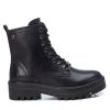 Mujer REFRESH SHOES | Botin Militar Negro Cordones Refresh