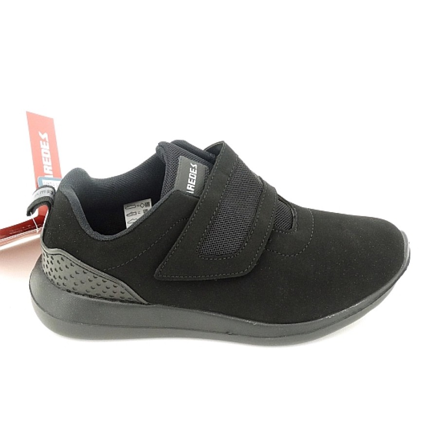 Hombre PAREDES | Negro Deportivo Velcro Memory Foam