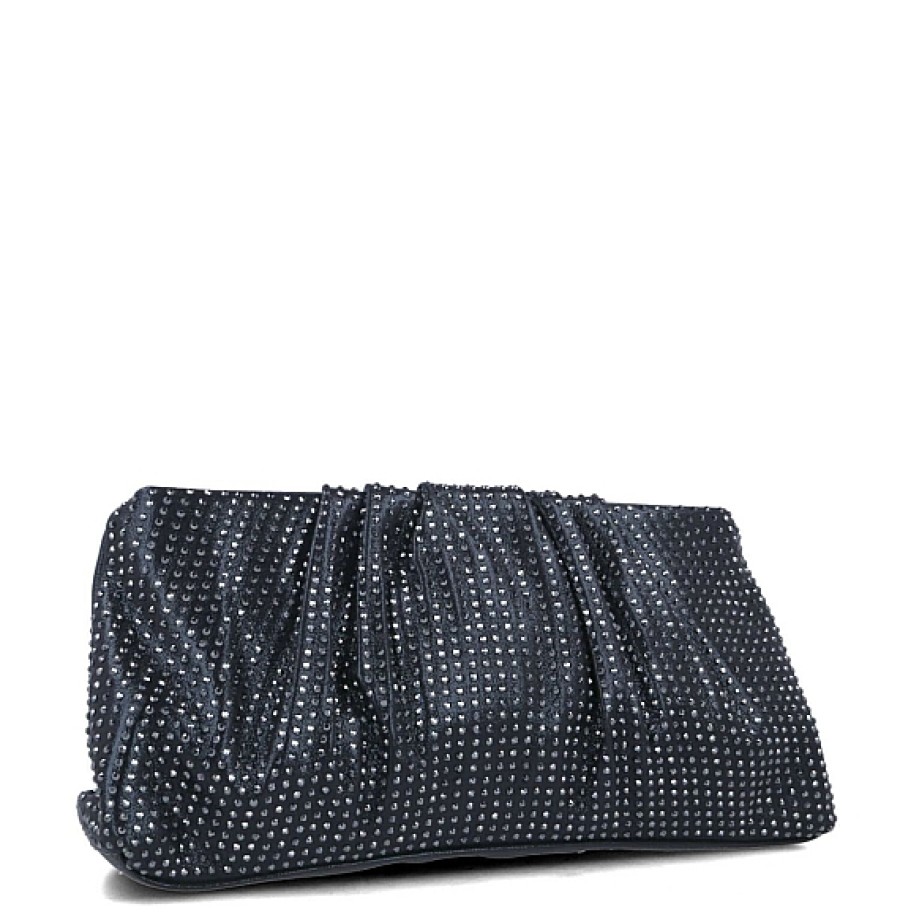 Bolsos MNB CHIC | Bolso De Mano Negro Strass