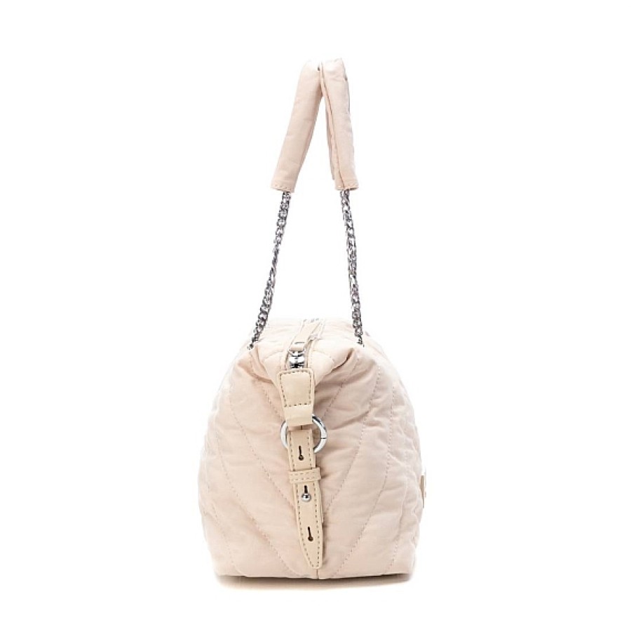 Bolsos XTI Footwear | Beig Bolso Nylon Pespuntes