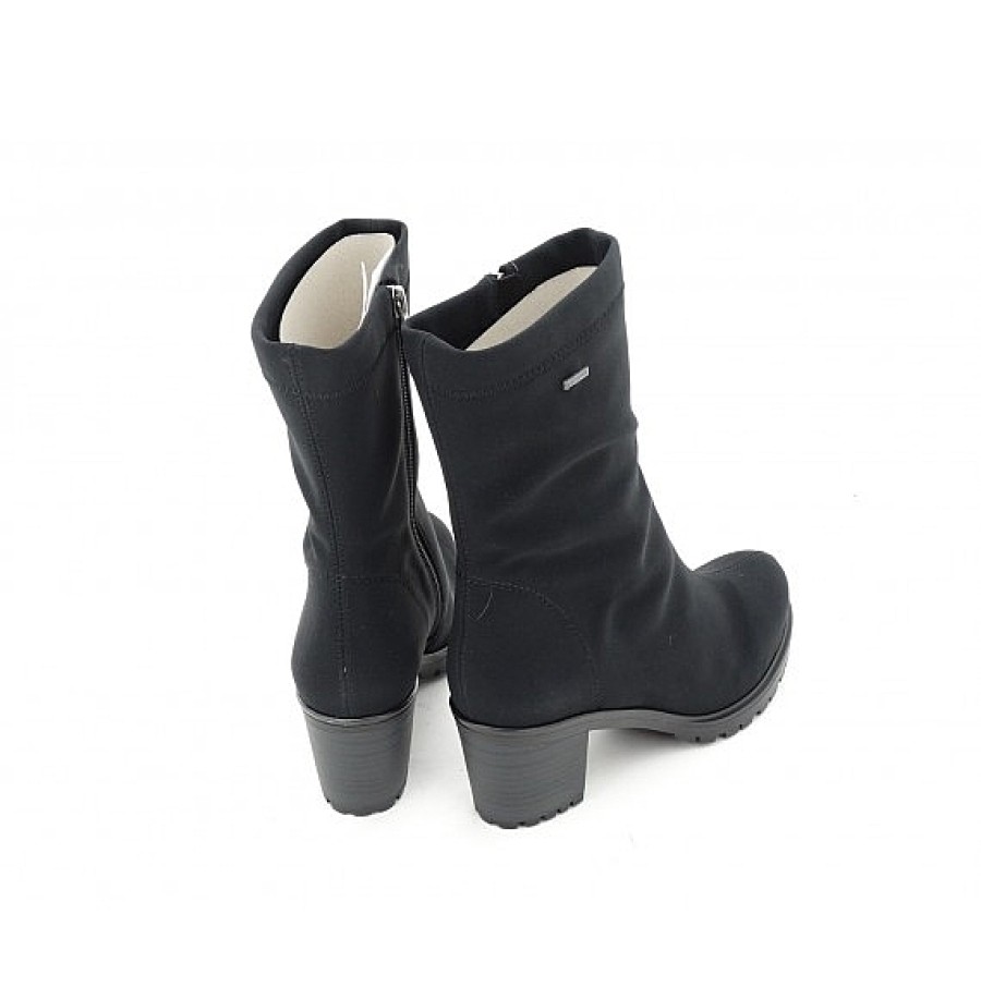 Mujer ARA | Botin Licra Gore-Tex Con Tacon Ancho Y Cremallera