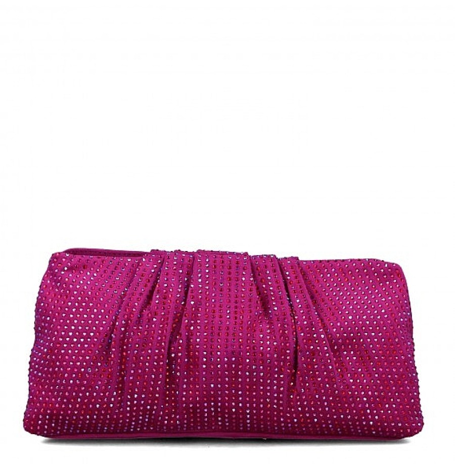 Bolsos MNB CHIC | Bolso De Mano Fuxia Strass