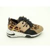 Mujer N'AMORE | Leopardo Sneaker Cuna Cordones Piezas Combinadas