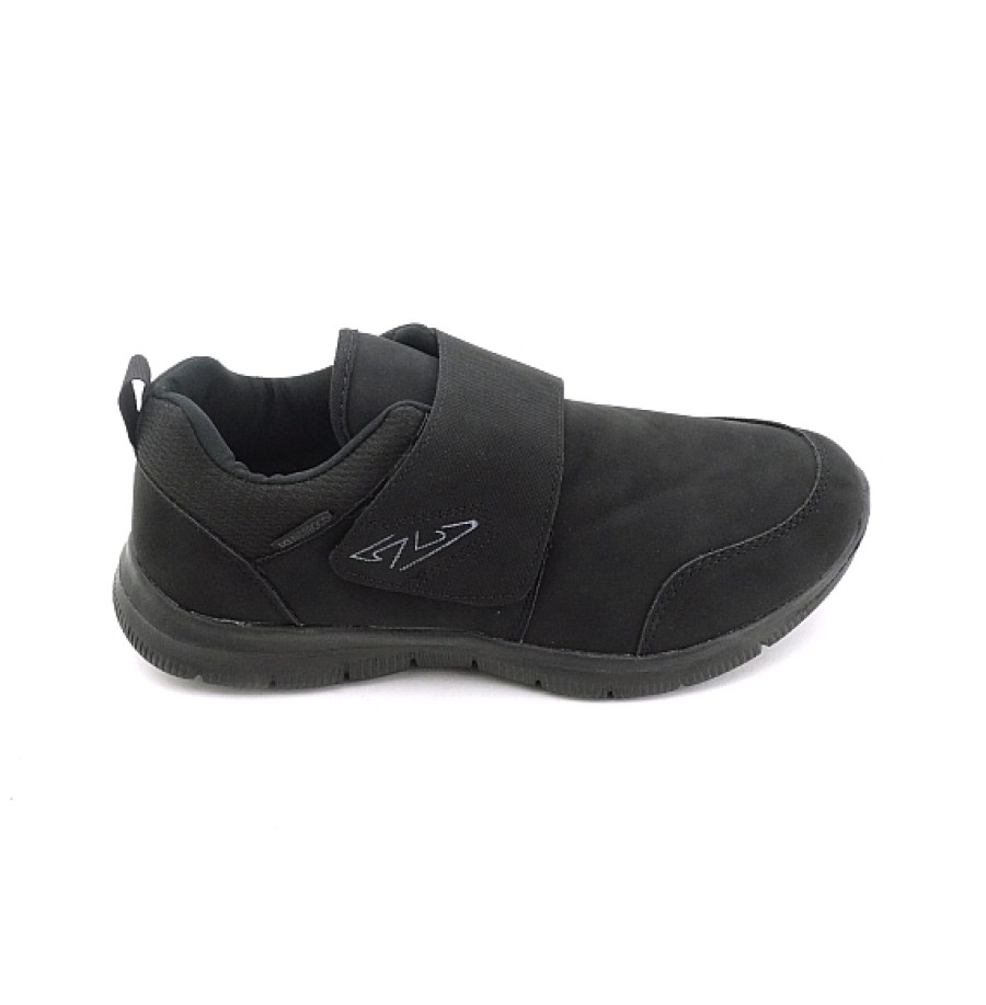 Hombre NICOBOCO | Negro Zapato Deportivo Velcro Flex Memory