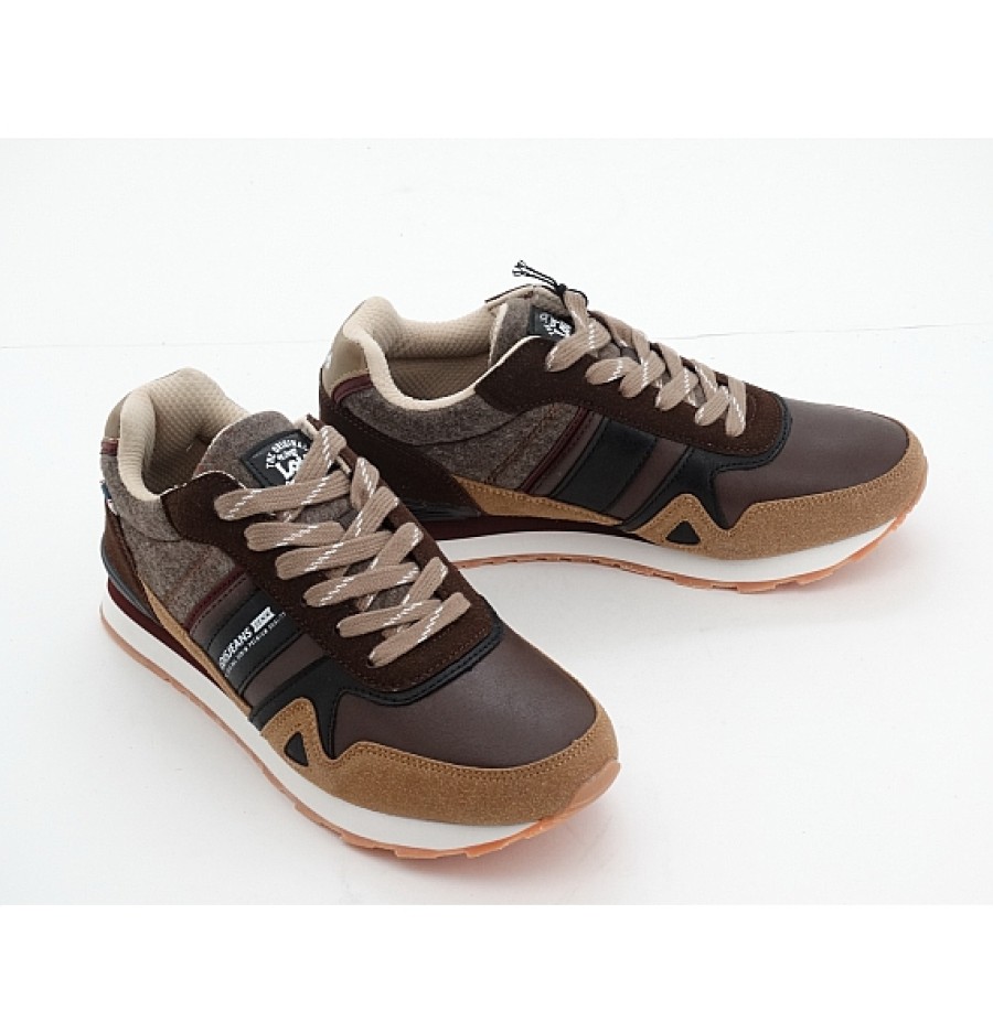 Hombre LOIS | Marron Zapatillas Cordones Lois