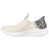 Mujer SKECHERS | Beig Leopardo Deportivo Sin Cordon Skechers Slip Ins Ultra Flex