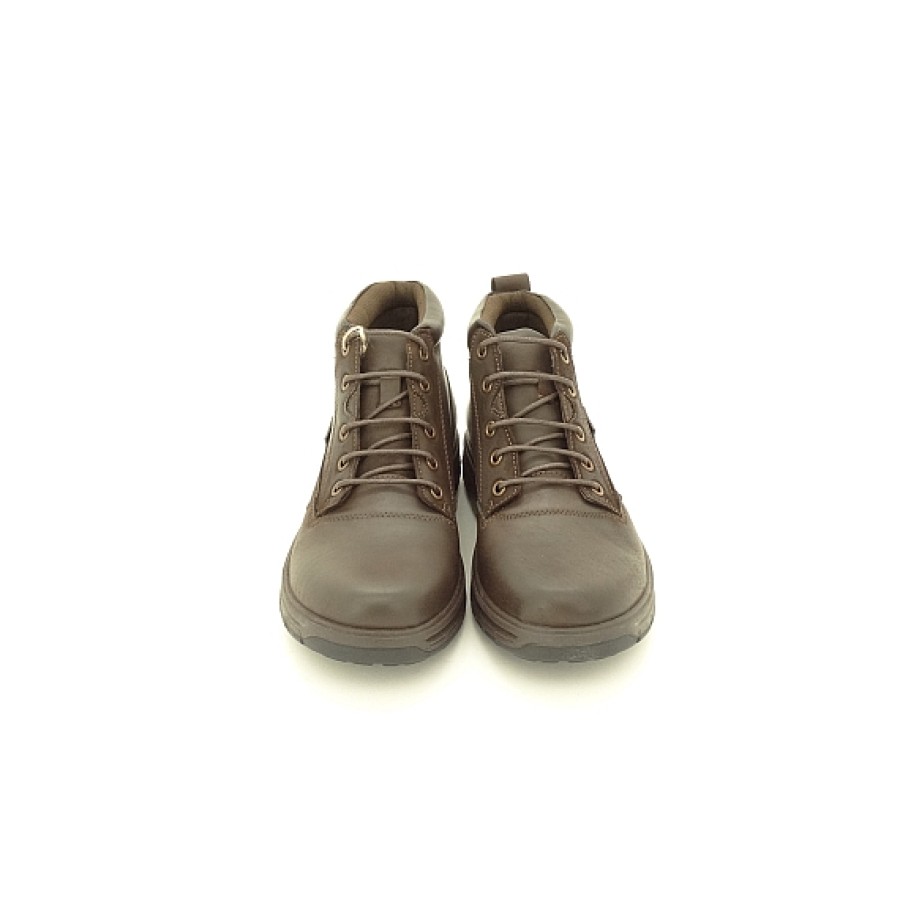 Hombre VICMART | Bota Lisa Waterproof Con Cordones Y Cuello