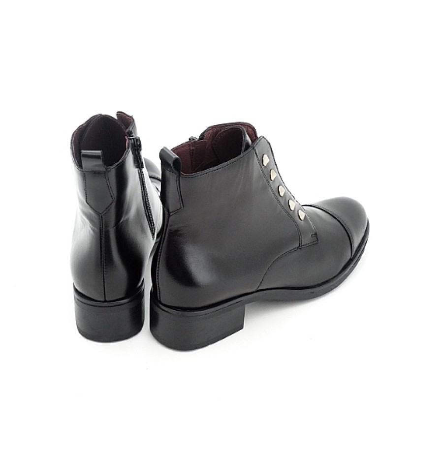 Mujer BRYAN STEPWISE | Botin Piel Tachuelas Y Elastico