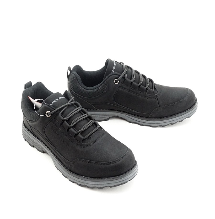 Hombre VICMART | Negro Zapato Sport Gales Cordones