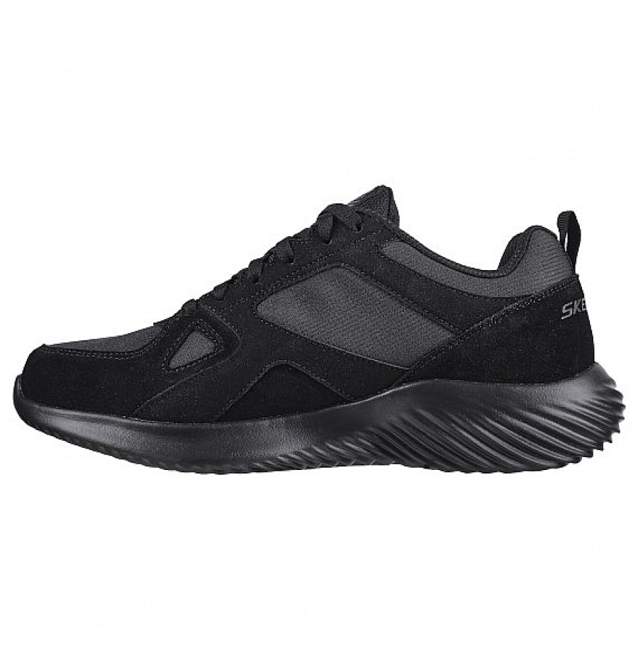 Hombre SKECHERS | Negra Deportiva Impermeable Skechers Bounder