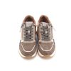 Mujer TAMARIS | Taupe Combinada Sneaker Cordon Y Cremallera