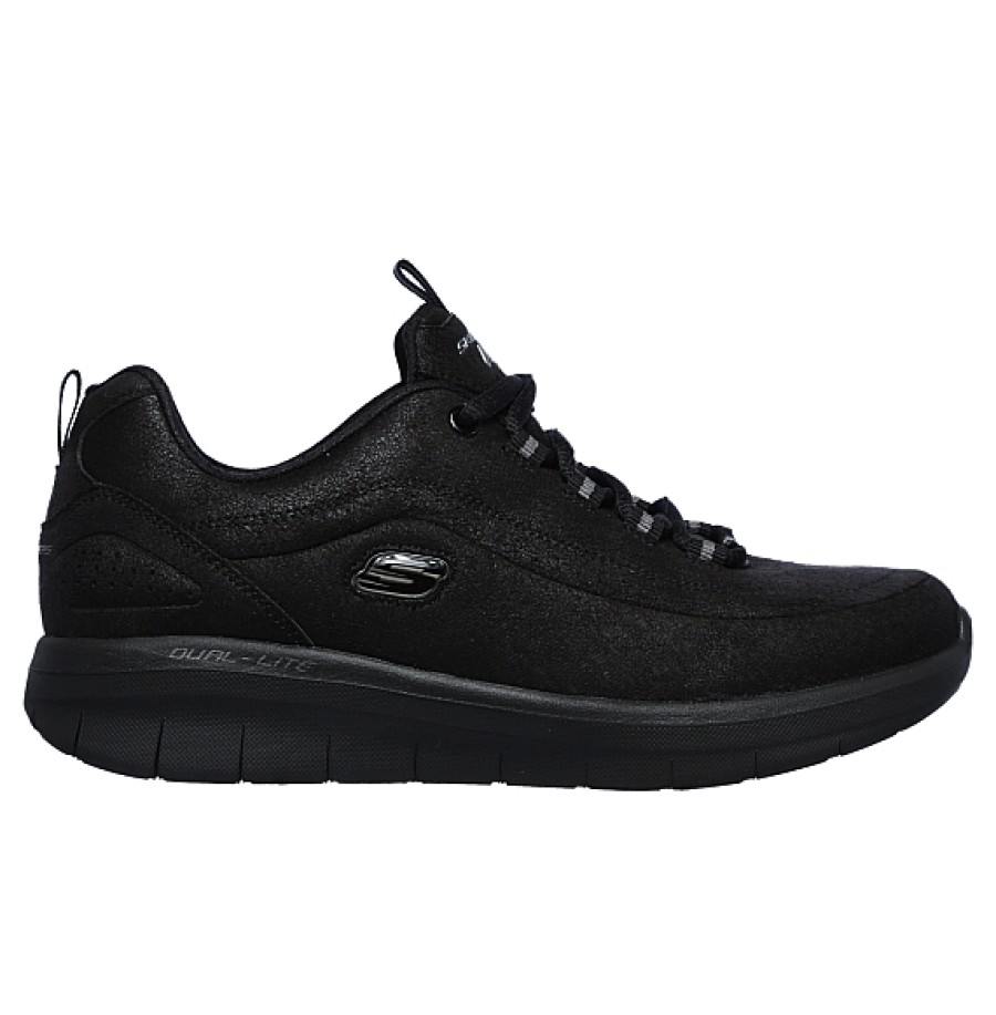 Mujer SKECHERS | Negra Deportiva Gales Cordon Skechers Sinergy 2.0 Side Step