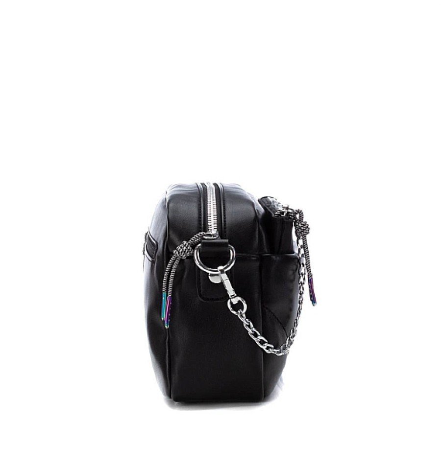 Bolsos REFRESH SHOES | Negro Bolso Bandolera Cartera Cadena