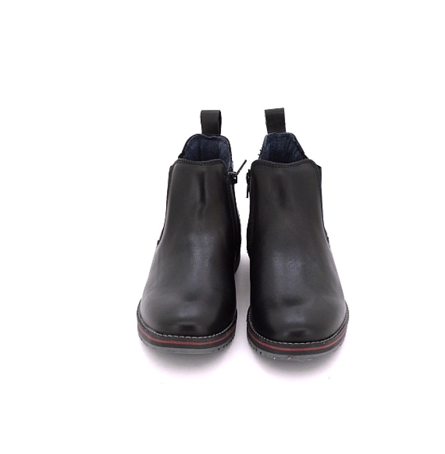 Hombre CALZATURE ZEN | Botin Piel Hombre Elastico Lateral Impermeable