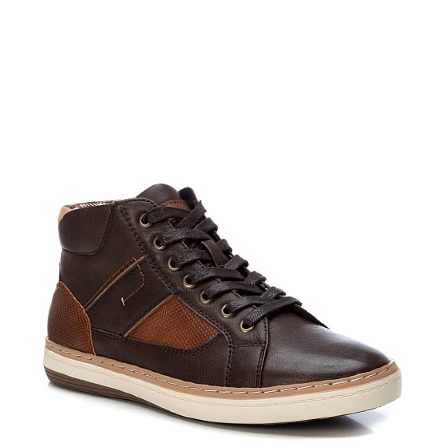 Hombre REFRESH SHOES | Bota Baja Sport Cordones Combi Marron