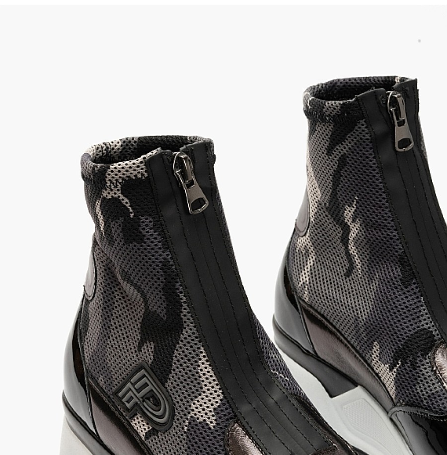 Mujer PITILLOS | Botin Deportivo Camuflaje Con Cremallera