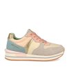 Mujer D'ANGELA | Multicolor Pastel Sneaker Cordones