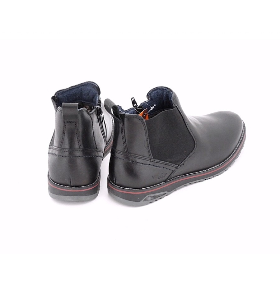 Hombre CALZATURE ZEN | Botin Piel Hombre Elastico Lateral Impermeable