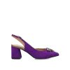 Mujer MNB CHIC | Purpura Zapato Descubierto Pedreria