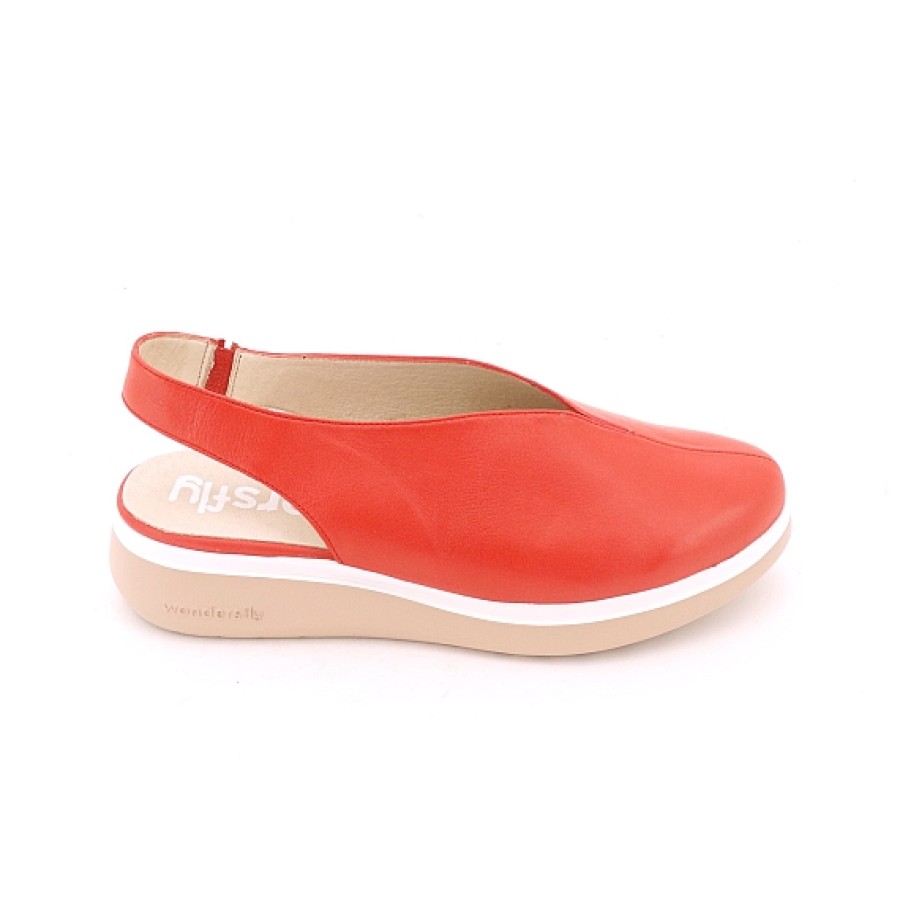 Mujer WONDERS | Zapato Piel Descubierto Talon Cuna Baja Wondersfly