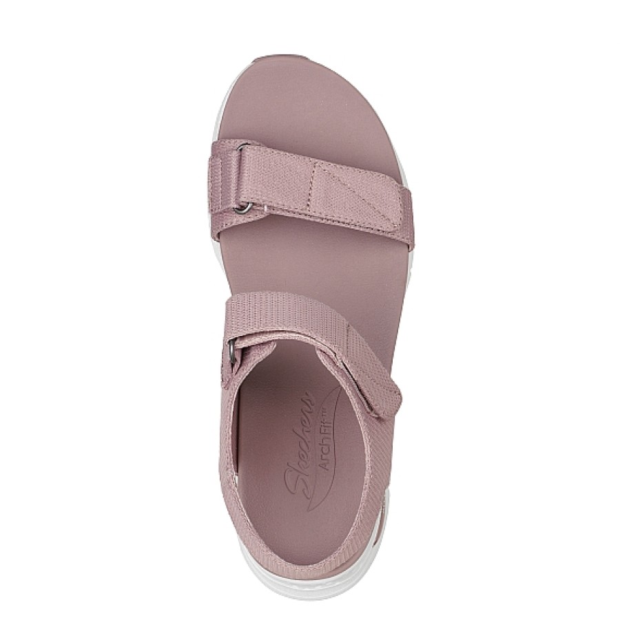 Mujer SKECHERS | Rosa Sandalia 2 Velcros Skechers Arch Fit