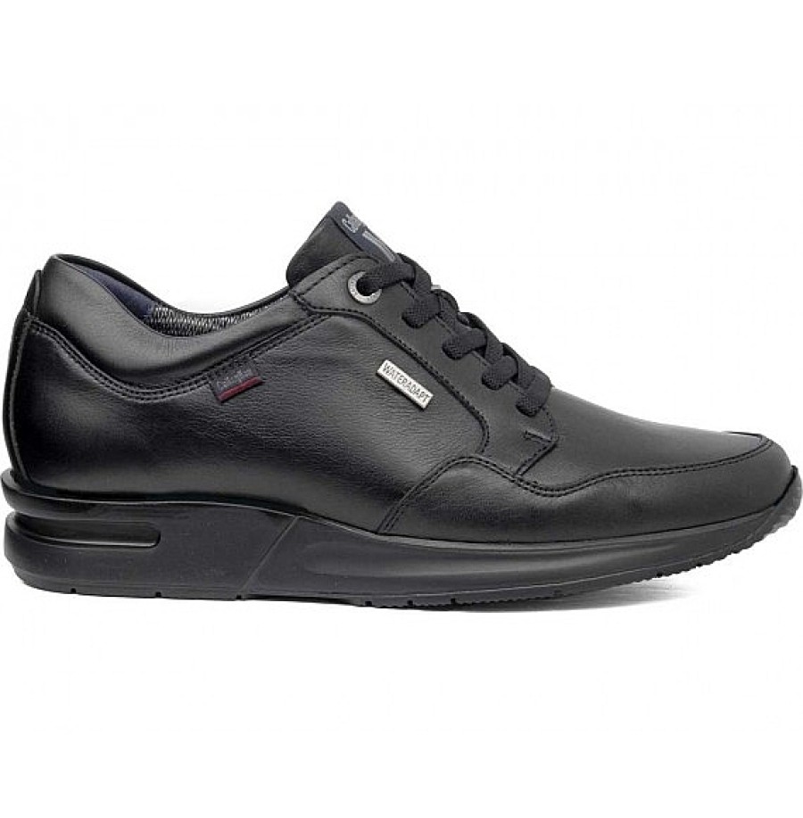 Hombre CALLAGHAN | Negro Piel Zapato Deportivo Impermeable Goliat Callaghan Con Water Adapt