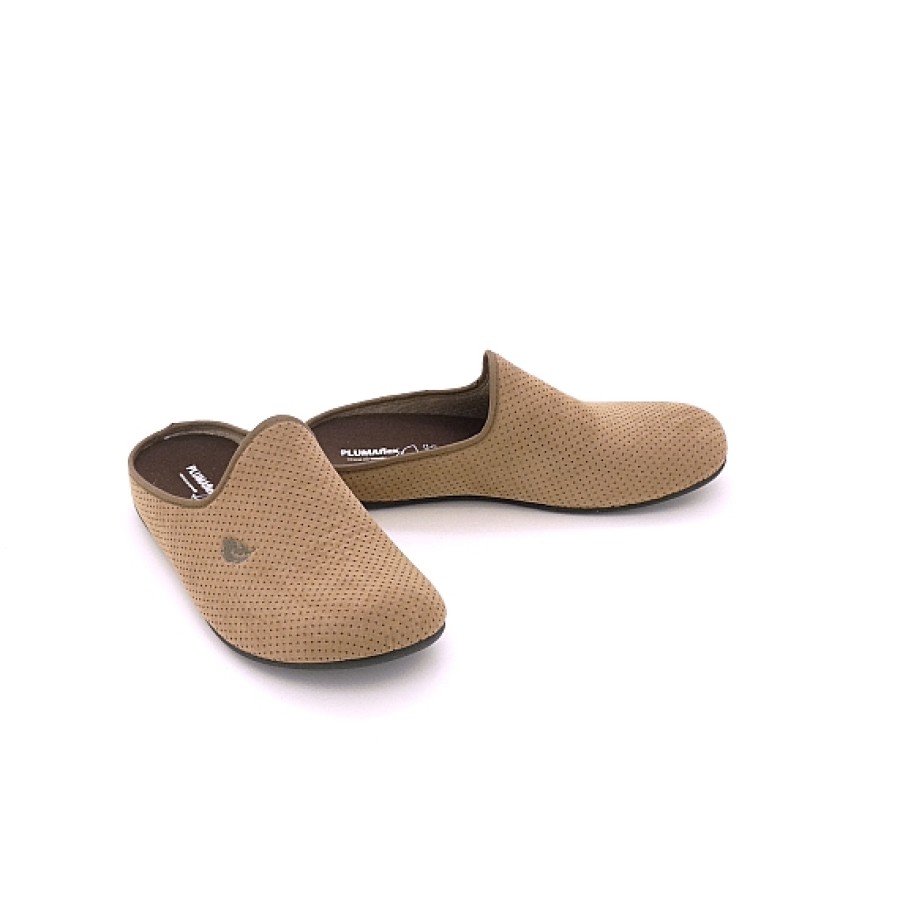 Hombre ROAL-ALFONSO | Camel Zapatilla Casa Abierta Microfibra Picados