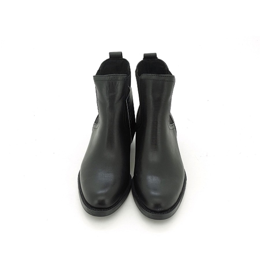 Mujer ALPE | Botin Piel Negra Chelsea Elasticos