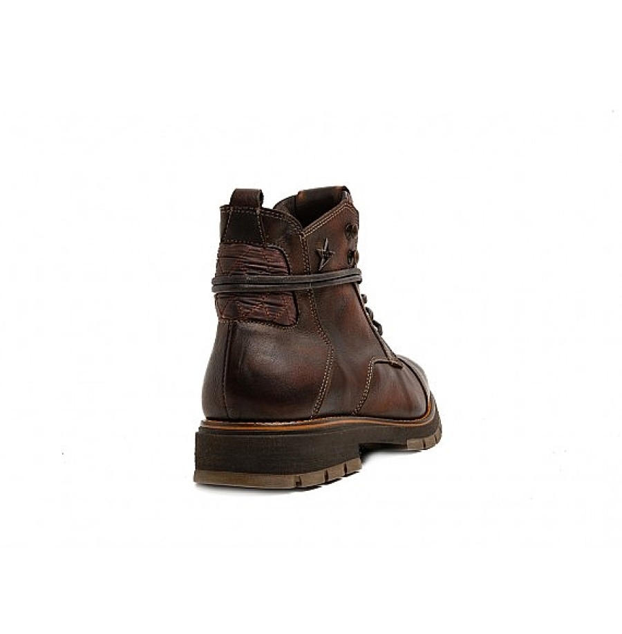 Hombre CETTI | Moka Nature Bota Piel Cordones Cetti