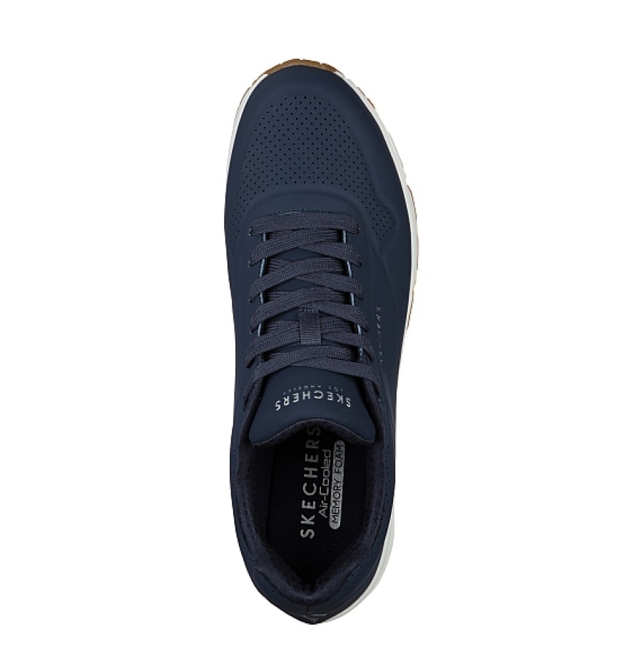 Hombre SKECHERS | Azul Zapatilla Skechers Uno - Stand On Air