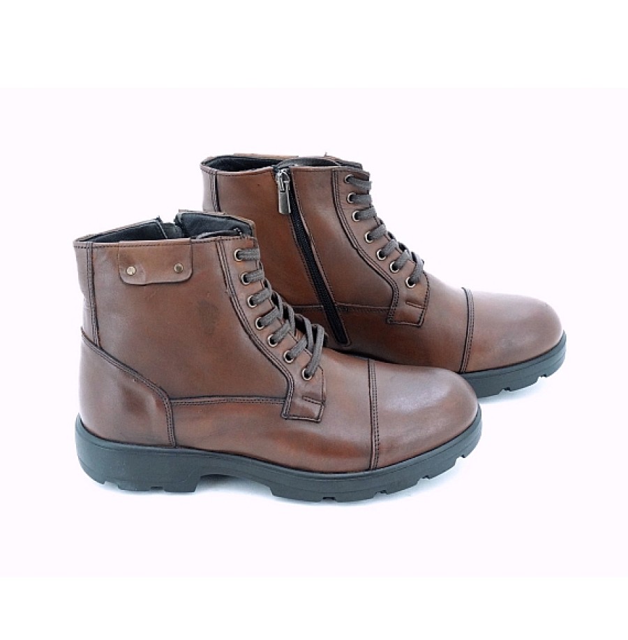 Hombre JOR COLECCION | Bota Piel Puntera Con Cordones