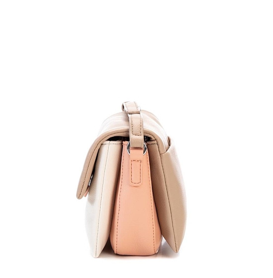 Bolsos XTI Footwear | Nude Blanca Bandolera Solapa