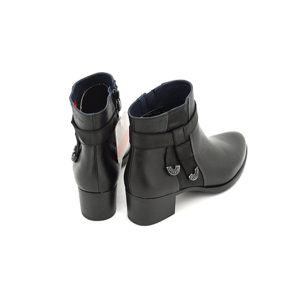 Mujer FLUCHOS | Negro Botin Piel Alegria Dorking By Fluchos