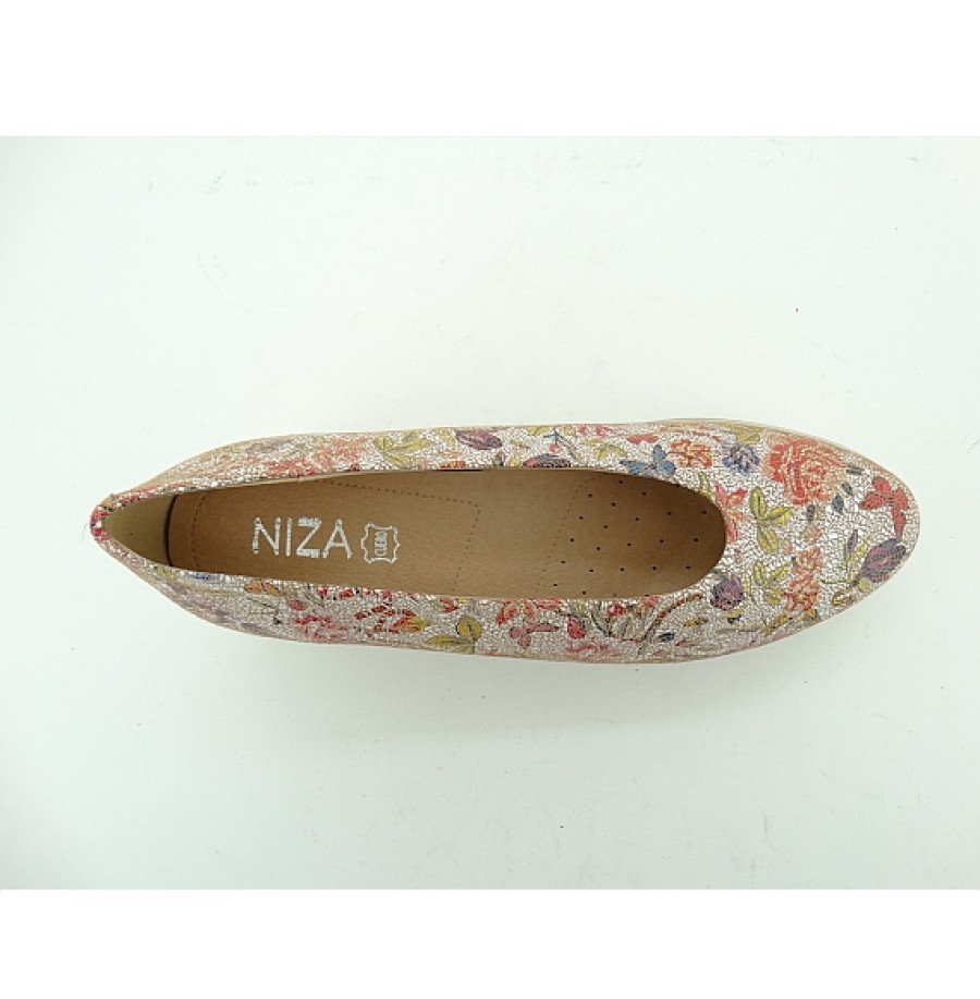 Mujer NIZA | Zapato Salon Flores Spring Piso Flex