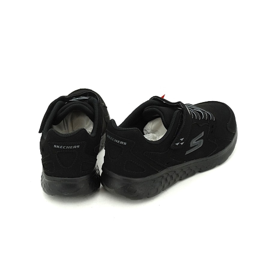 Mujer SKECHERS | Negra Deportiva Gomas Y Velcro Skechers