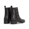 Mujer ALPE | Negro Botin Piel 4 Hebillas Alpe Alain