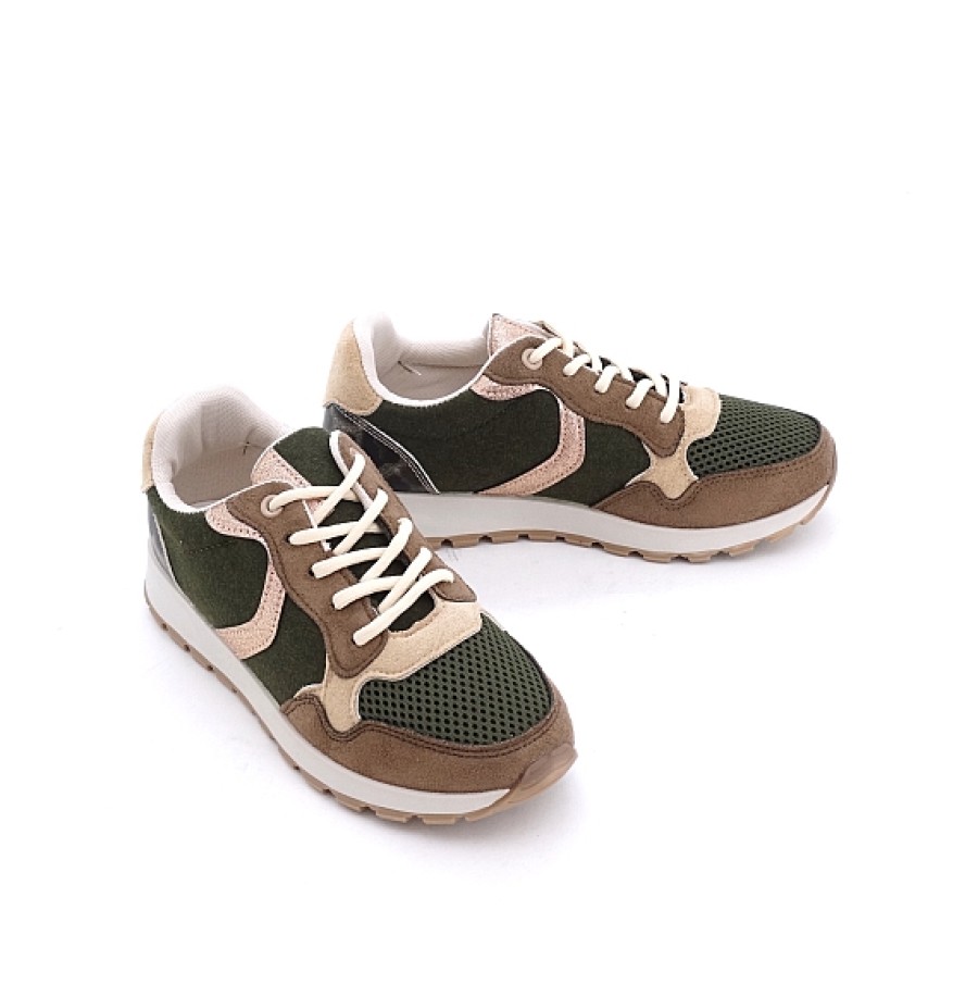 Mujer DAVINIA | Verde Combinada Deportiva Cordones