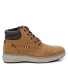 Hombre REFRESH SHOES | Mostaza Bota Cuello Marron Con Cordones